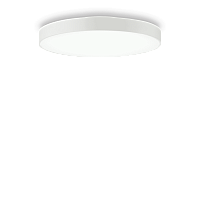 Светильник потолочный LED HALO PL D60 4000K Ideal Lux белый 1 лампа, основание белое в стиле минимализм современный 
