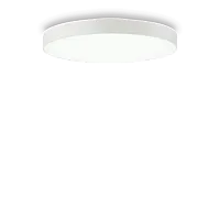 Светильник потолочный LED HALO PL D60 4000K Ideal Lux белый на 1 лампу, основание белое в стиле минимализм современный 