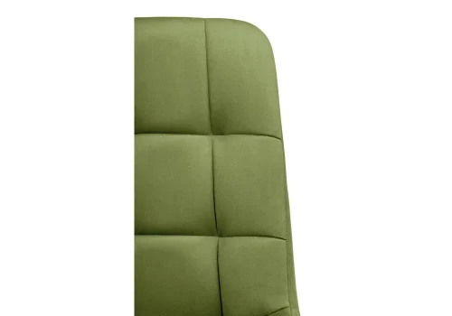 Компьютерное кресло Честер черный / зеленый 572580 Woodville, зелёный/велюр, ножки/металл/чёрный, размеры - *920***490*600 фото 7