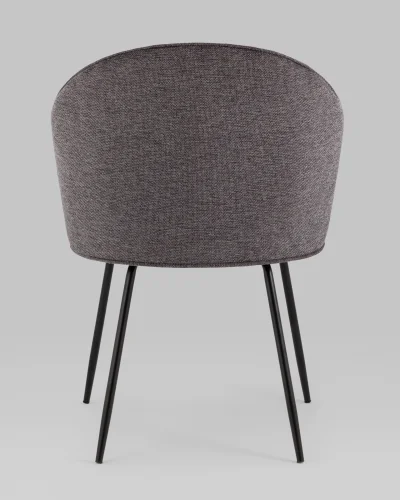 Стул обеденный Echo, темно-серый УТ000038600 Stool Group, серый/шенилл, ножки/металл/чёрный, размеры - ***** фото 4