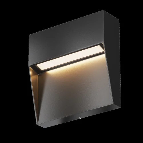 Подсветка для лестниц LED Mane O047SL-L3B3K Maytoni уличный IP54 чёрный на 1 лампу, плафон чёрный в стиле современный хай-тек LED фото 9