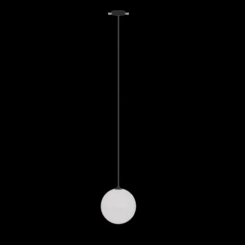 Светильник подвесной LED встраиваемый Luna P039PL-5W4K-20INS-B Maytoni белый на 1 лампу, основание чёрное в стиле современный хай-тек шар фото 8