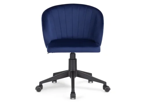 Компьютерное кресло Пард темно-синий 464228 Woodville, синий/велюр, ножки/пластик/чёрный, размеры - *870***590*600 фото 2