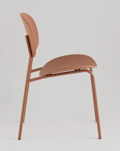 Стул Edie, пластик коричневый NP УТ000040833 Stool Group, коричневый/пластик, ножки/металл/коричневый, размеры - ***** фото 3