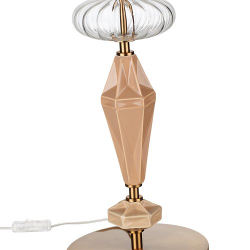 Настольная лампа Terra 5414/2T Odeon Light прозрачная на 2 лампы, основание латунь античное бронза керамика металл в стиле классический современный фото 5