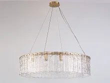 Люстра подвесная 10826+4/S brass Newport прозрачная на 10 ламп, основание латунь в стиле американский современный классический 