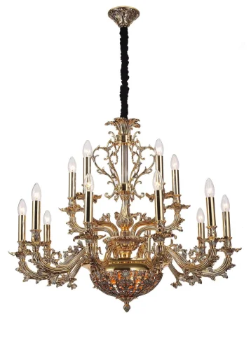 Люстра подвесная FIRENZE 1780.15.3 antique gold Lucia Tucci без плафона на 18 ламп, основание золотое в стиле классический Люстра подвесная FIRENZE 1780.15.3 antique gold Lucia Tucci без плафона на 18 ламп, основание золотое в стиле классический