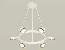 Светильник подвесной XB9191152 Ambrella light белый золотой 6 ламп, основание белое в стиле хай-тек современный 