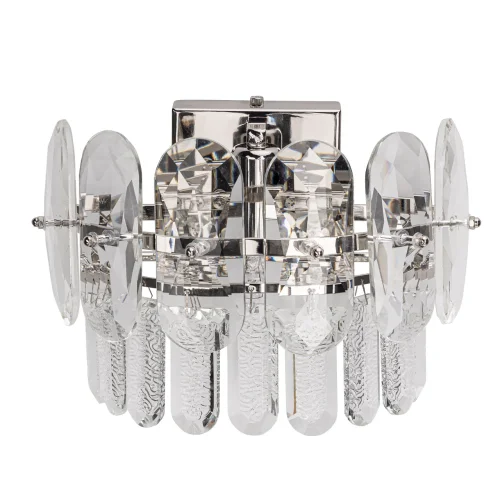Бра Аделард 642027601 MW-Light прозрачный на 1 лампа, основание никель в стиле классический 