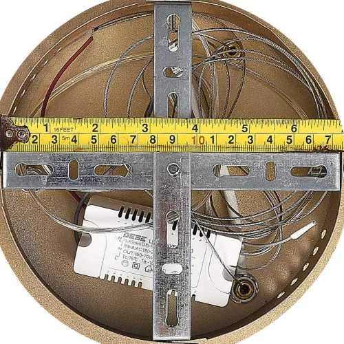Люстра подвесная с пультом LED LAMPS 81286 Natali Kovaltseva белая золотая на 1 лампу, основание золотое в стиле современный хай-тек с пультом яндекс алиса сири фото 9