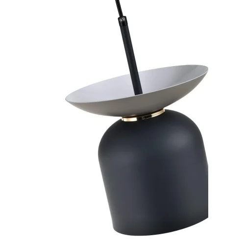 Светильник подвесной Lecce V10443-1P Moderli серый 1 лампа, основание чёрное в стиле современный  фото 2
