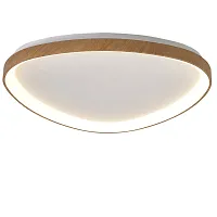 Люстра потолочная LED с пультом Niseko 8636 Mantra коричневая бежевая на 1 лампа, основание бежевое коричневое в стиле модерн хай-тек с пультом