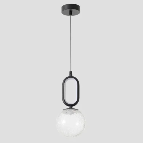 Светильник подвесной ЛЕД CATKIN SP1.1 Crystal Lux белый на 1 лампу, основание чёрное в стиле современный фото 2 Светильник подвесной ЛЕД CATKIN SP1.1 Crystal Lux белый на 1 лампу, основание чёрное в стиле современный фото 2