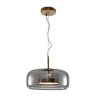 Светильник подвесной LED Padova A2404SP-33SM Arte Lamp серый 1 лампа, основание латунь в стиле хай-тек современный 