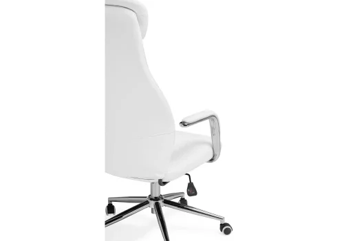 Компьютерное кресло Modus white 15824 Woodville, белый/экокожа, ножки/металл/хром, размеры - *1290***630*680 фото 7
