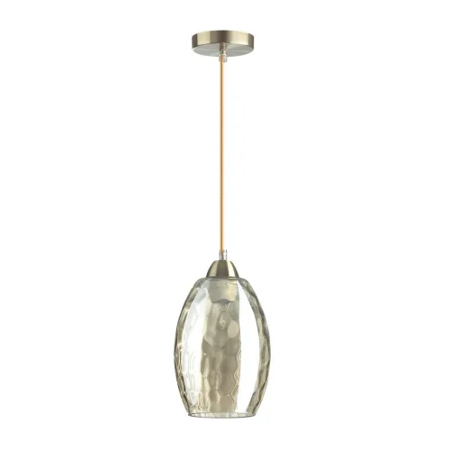 Светильник подвесной Sapphire 4489/1 Lumion серый 1 лампа, основание античное бронза в стиле современный выдувное фото 2