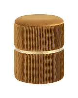 Пуф Джесси с ящиком, велюр горчичный УТ000036069 Stool Group на 1 , основание в стиле 