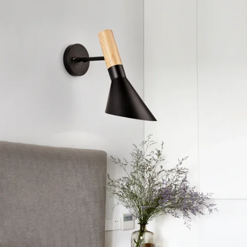 Бра AJ Wall by Arne Jacobsen for Louis Poulsen Черный 178113-26 ImperiumLoft чёрный на 1 лампу, основание чёрное в стиле современный фото 3