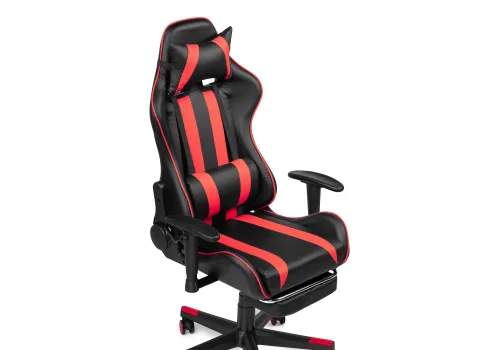 Компьютерное кресло Corvet black / red 15466 Woodville, красный чёрный/искусственная кожа, ножки/пластик/чёрный, размеры - *1350***540* фото 8