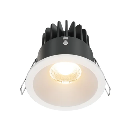 Светильник точечный LED Zoom 2700K 12Вт 60° IP 65 DL034-01-12W2.7K-W Maytoni белый на 1 лампу, основание белое в стиле современный хай-тек круглый