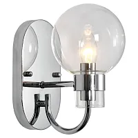 Бра Mohave LSP-8398 Lussole прозрачный 1 лампа, основание хром в стиле современный 