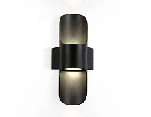 Настенный светильник LED ST4535 Ambrella light уличный IP54 чёрный 1 лампа, плафон чёрный в стиле хай-тек современный LED