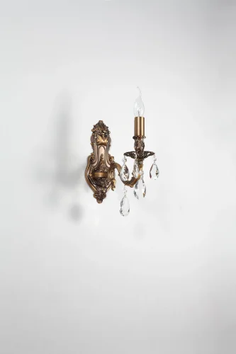 Бра FIRENZE W141.1 antique Lucia Tucci без плафона на 1 лампа, основание бронзовое в стиле классический 