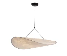 Светильник подвесной LED Брами 08022-80A,01 Kink Light белый на 1 лампу, основание чёрное в стиле хай-тек современный 