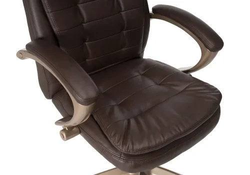 Компьютерное кресло Palamos brown 15074 Woodville, коричневый/экокожа, ножки/пластик/коричневый, размеры - *1140***630*720 фото 8