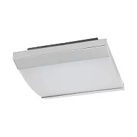 Светильник настенно-потолочный LED Siderno 97869 Eglo белый на 1 лампу, основание хром в стиле современный квадраты