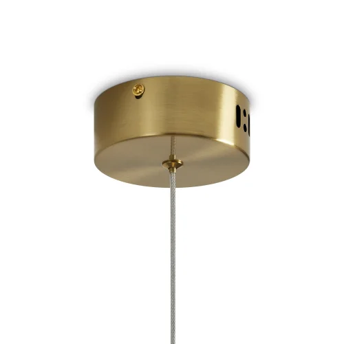 Светильник подвесной LED Lolli FR6139PL-L8BS1 Freya зелёный на 1 лампу, основание латунь в стиле современный фото 5