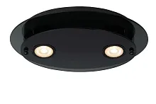 Светильник потолочный Okno 79181/02/30 Lucide чёрный 2 лампы, основание чёрное в стиле современный 
