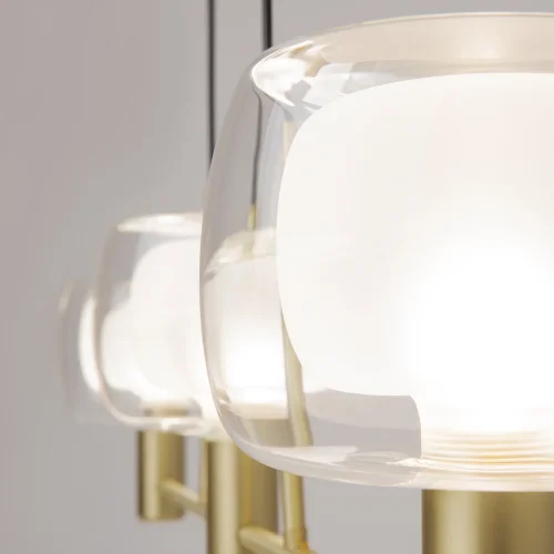 Светильник подвесной Vision MOD411PL-03G Maytoni прозрачный на 3 лампы, основание золотое в стиле современный фото 10