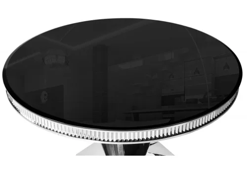Стол на тумбе Grande черный 15303 Woodville столешница чёрная из стекло фото 2