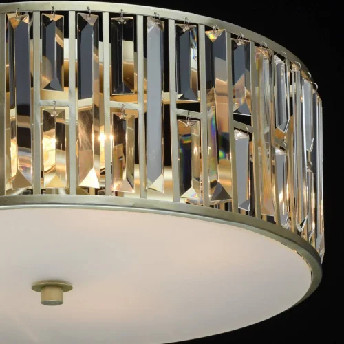 Люстра потолочная хрустальная Монарх 121010205 MW-Light прозрачная на 5 ламп, основание золотое в стиле классический  фото 5