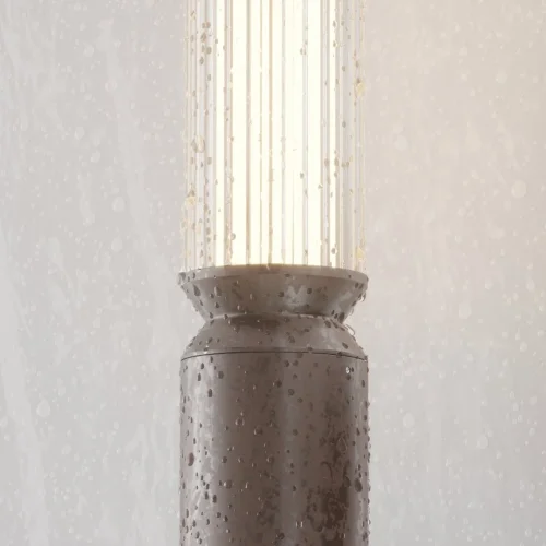 Парковый светильник LED Lit O593FL-L12BR3K Maytoni уличный IP65 коричневый 1 лампа, плафон белый в стиле хай-тек современный LED фото 6