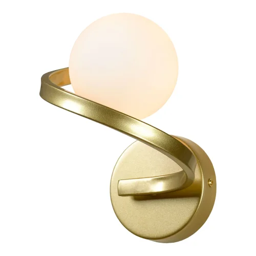 Бра Linn LSP-8874 Lussole белый на 1 лампа, основание матовое золото в стиле современный  фото 2