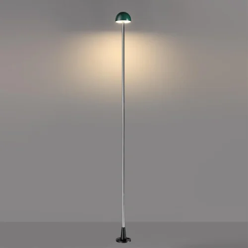 Ландшафтный светильник LED Verde 7122/4GLA Odeon Light уличный IP65 чёрный серый на 1 лампу, плафон зелёный в стиле хай-тек LED фото 4