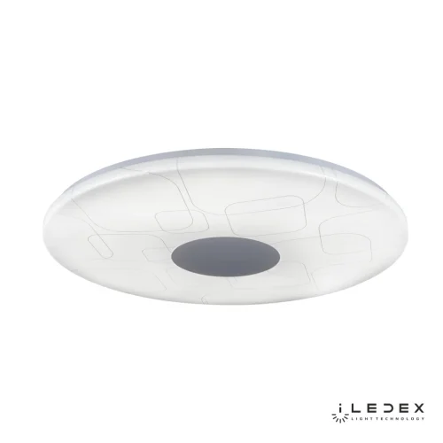 Светильник потолочный LED с пультом Cube Cube-60W-Entire iLedex белый 1 лампа, основание белое в стиле модерн хай-тек с пультом фото 2
