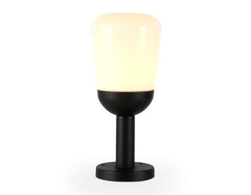 Парковый светильник ST2087 Ambrella light уличный IP54 чёрный 1 лампа, плафон белый в стиле хай-тек современный E27