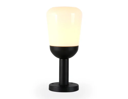 Парковый светильник ST2087 Ambrella light уличный IP54 чёрный на 1 лампу, плафон белый в стиле хай-тек современный E27