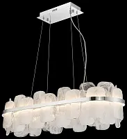 Люстра подвесная LED Nelly WE158.24.123 Wertmark прозрачная на 1 лампу, основание хром в стиле современный 