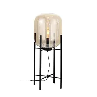 Торшер лофт Burasca SL1050.515.01 ST-Luce  янтарный 1 лампа, основание чёрное в стиле лофт
