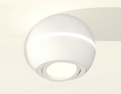 Светильник накладной Techno spot XS1101020 Ambrella light белый 1 лампа, основание белое в стиле модерн круглый фото 2