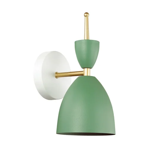 Бра Gemma 3785/1W Lumion зелёный на 1 лампа, основание белое в стиле современный 