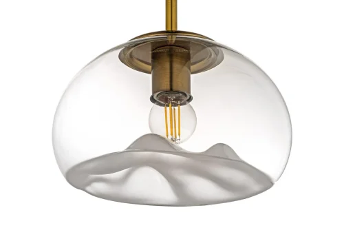 Светильник подвесной Dego E 1.P3 CS Arti Lampadari прозрачный 1 лампа, основание чёрное в стиле современный  фото 4