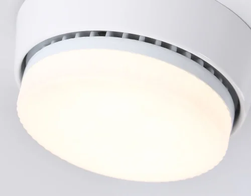 Светильник накладной G10188 Ambrella light белый 1 лампа, основание белое в стиле современный хай-тек круглый фото 4