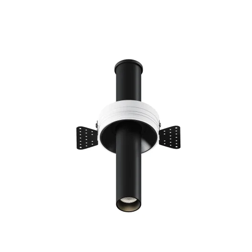 Светильник точечный LED Focus T C140TRS-L200-7W3K-B Maytoni чёрный на 1 лампу, основание чёрное в стиле современный хай-тек для затирки круглый трубочки