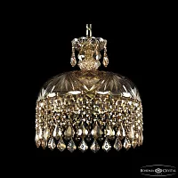 Светильник подвесной 14781/35 G Leafs M721 Bohemia Ivele Crystal янтарный 6 ламп, основание золотое в стиле классика leafs