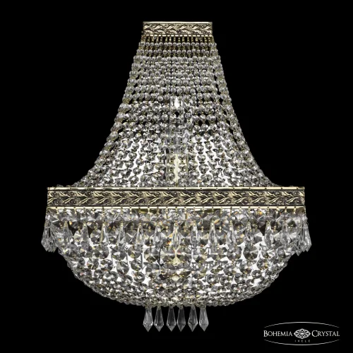 Бра 19272B/H1/35IV GB Bohemia Ivele Crystal прозрачный на 4 лампы, основание золотое в стиле классический sp